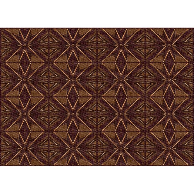 Ahgly Tapis Rectangulaire Lavable en Machine Intérieur Transitionnel Acajou Brun, 8 Pieds x 10 Pieds