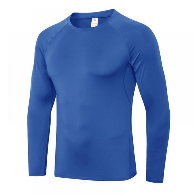 Men‘s Breathable Sweat-wicking+ Quick Dry Long Sleeve Compression Shirts Athletic Workout Shirt Water Sports Rash Guard