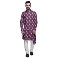 thumbnail image 1 of Atasi Party Wear Kurta Pajama For Men Mandarin Collar Ethnic Printed Kurta Set, 1 of 3