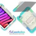 thumbnail image 2 of navor Rugged Cover Compatible with iPad Mini 6 (2021), Rotatable Kickstand Shoulder & Hand Strap Shockproof Heavy Duty Protective Case, 2 of 9