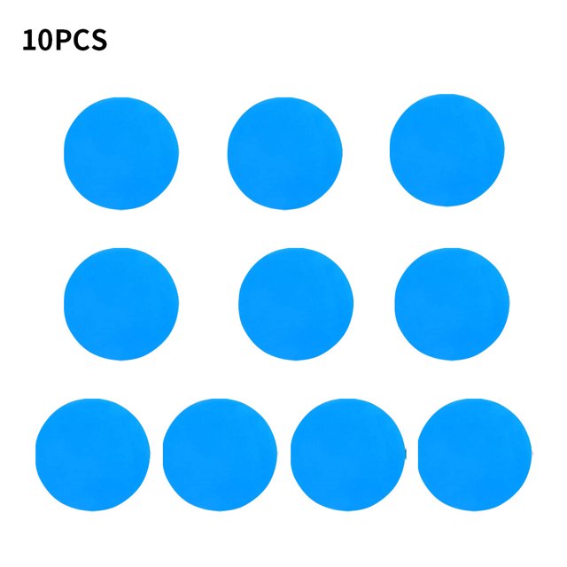 Patchs de Réparation pour Matelas Pneumatique en PVC Imperméables; Patchs pour Piscine Pneumatique Accessoire Portable de Réparation de Matelas, 10 Pcs