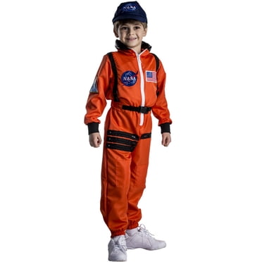 Costume de Combinaison Spatiale Explorateur de la NASA Orange par Dress Up America