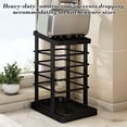 thumbnail image 4 of Aufmer Countertop Knife Storage Rack, Stainless Steel Knife Holder with Drainage Tray, Integrated Kitchen Knife Block for Multiple Blades, 4 of 5