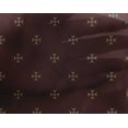 thumbnail image 4 of oneOone Georgette Viscose Chocolate Brown Fabric Diamond Shape Small Sewing Material Print Fabric By The Yard 42 Inch Wide, 4 of 4