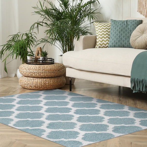 Tapis Avenue B Seyward bleu 5' x 7'