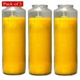 thumbnail image 1 of Religious Candle Yellow With Cross Close Face, Long‑Lasting Burn, Perfect for Gift (Pack of 3 Candles), 1 of 6