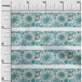 thumbnail image 1 of oneOone Silk Tabby Fabric Leaves & Floral Block Decor Fabric Printed BTY 42 Inch Wide, 1 of 4