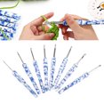 thumbnail image 4 of Crochet Needle, Blue White Porcelain Printing Handcraft DIY Crochet Hook Set  For Knitting For Travel, 4 of 8