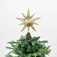 thumbnail image 3 of FRAÎCHE 12.25" Star Iron Christmas Tree Topper, Gold, 3 of 5