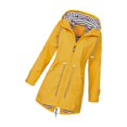 thumbnail image 1 of Decodeary Veste à Capuche Douce pour Femme Imperméable Manteau de Pluie Extérieur Jaune TG, 1 of 4