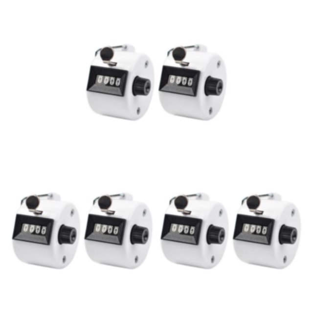 maskred 2pcs Materials Unisex Manual Counting Tally For Clear Scale Clear Accurate Scale White 3Set