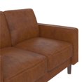 thumbnail image 4 of DHP Bryanna 3 Seater Sofa , Camel Faux Leather, 4 of 8