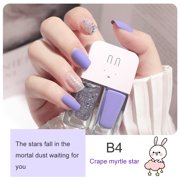 2 Colors Nail Polish Non-Toxic Quick Drying Nail Polish Glossy Longwear Nail Polish