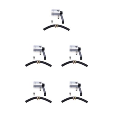 Langgg Fluid Reservoir For Airbrush Set - Convenient And Long-lasting Universal Clutches Oil Fluid silver 5Set