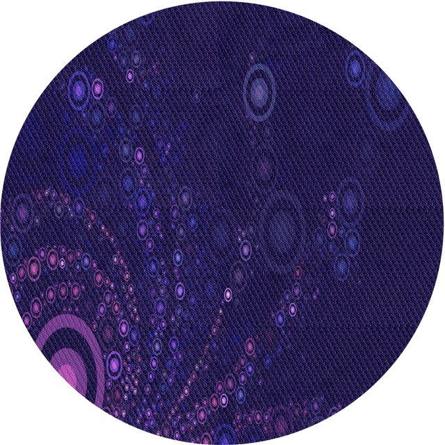 Ahgly Company Tapis Rond Lavable en Machine Intérieur Transitionnel Violet Améthyste Violet, 7 Pieds Rond