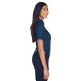 thumbnail image 3 of Harriton Ladies' Easy Blendâ„¢ Short-Sleeve Twill Shirt with Stain-Release, 3 of 3