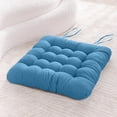 thumbnail image 1 of Solid Color Soft Chair Cushion 40x40cm for Dining Chairs and Seats Polyester Fiber Filled Cushion Pad with Solid Wood Frame Comfortable Home Seat Support, 1 of 7