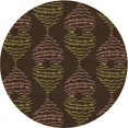 thumbnail image 1 of Ahgly Company Tapis d'Intérieur Lavable en Machine Carré Transitionnel Chêne Brun, 3 Pieds Carré, 1 of 7