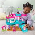 thumbnail image 3 of Fisher-Price Little People Barbie Beach House Toddler Playset with Figures & Accessories, 3 of 7