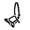 thumbnail image 1 of Wweixi Collier de Tête de Cheval Rembourré à Licou Grande Résilience Fournitures de Cheval Solidité Coussin de Selle de Course Professionnel Noir m, 1 of 6
