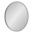thumbnail image 1 of Kate and Laurel Zayda Metal Round Mirror, Black 34" Diameter, 1 of 8