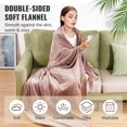 thumbnail image 3 of KFFKFF Electrically Heated Throw Blanket, Dimensions 84" x 90", Cozy Flannel Material with 10 Hour Auto Shut-off Timer & 5 Temperature Settings, Dual Control, Launderable, ETL & FCC Certified, 3 of 9