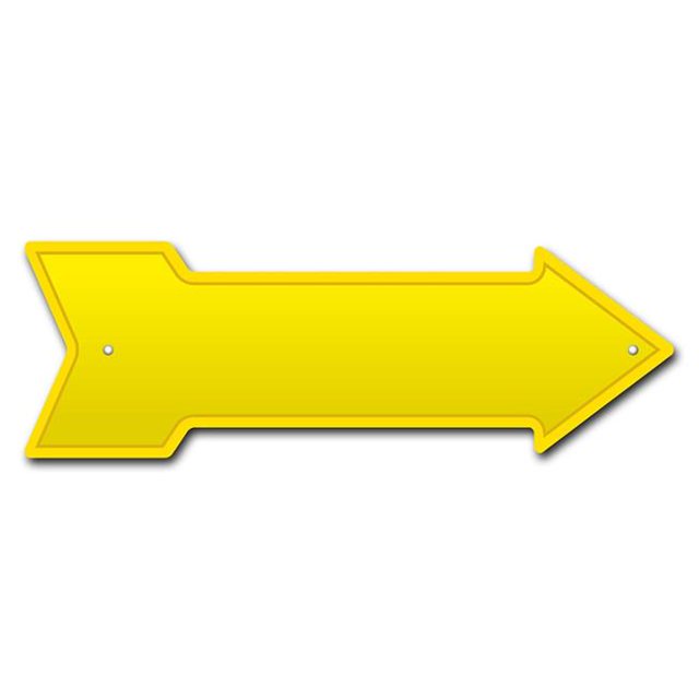 SignMission P-ARROW10-999538 10 x 30 Po Large Flèche Jaune Signe