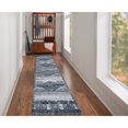 thumbnail image 2 of Linon Vintage Aztek Power Loomed Microfiber Polyester 2'x10' Rug in Gray, 2 of 6