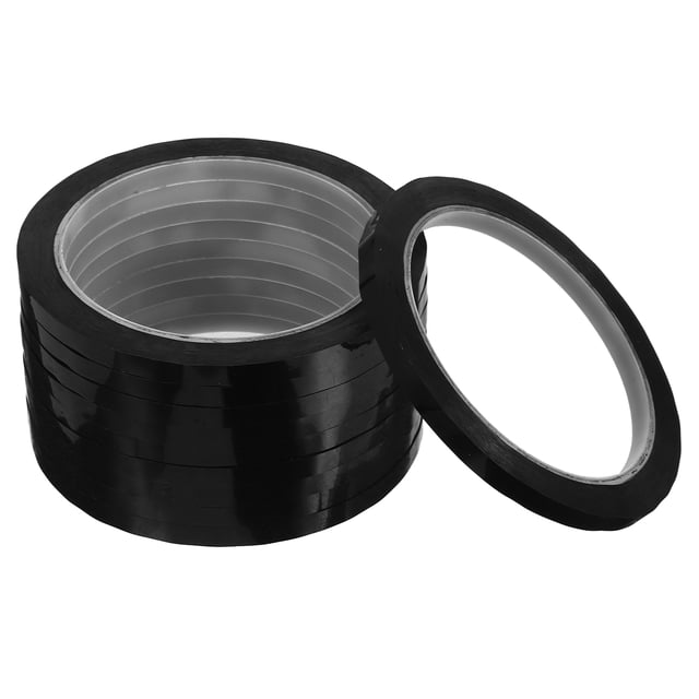 OFFIGAM 10Pcs Black Strip Tape for Whiteboard Adhesive Use and Automotive Pinstriping Crafts