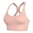 thumbnail image 1 of Virmaxy Womens Wireless Bra Solid Color Soft and Comfortable Gathered Large Bra Solid Color Soft and Comfortable Without Steel Rings Gathering To A Large Bra Pink-3 L, 1 of 3