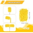 thumbnail image 2 of 4pcs Duster Refills for Swiffer, Microfiber Ceiling Fan Duster 360 Feather Duster Refills Heavy Duty Hand Dusters for Cleaning Compatible with Swiffer (Yellow), 2 of 6