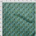 thumbnail image 3 of oneOone Cotton Poplin Fabric Leaves|Bird & Floral Block Print Sewing Fabric BTY 42 Inch Wide, 3 of 4