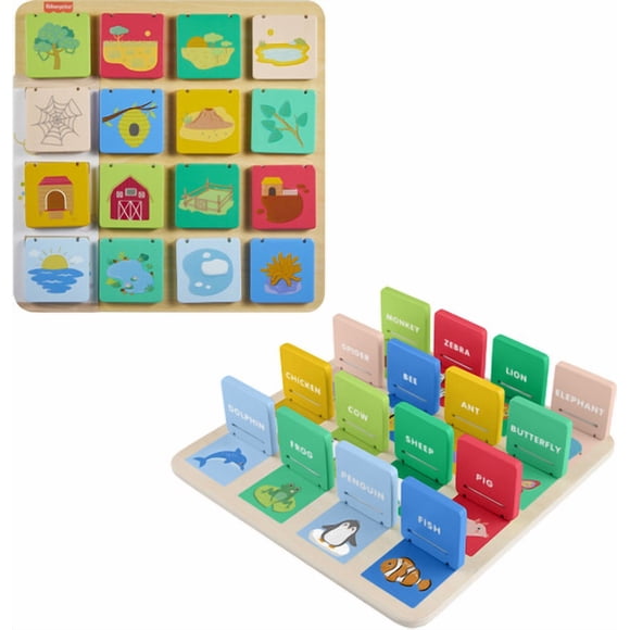 Fisher Price - Wooden Lift & Reveal Board