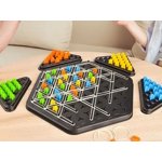 Triangular Chain Chess Board Game – Engaging Strategy Puzzle for Family Fun, Perfect for Game Nights, Camping, and Gatherings - 2-4 Players Ages 3+