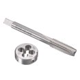thumbnail image 1 of Unique Bargains Metric Tap and Die Set Machine Thread Screw Tap with Round Die M8 x 1.25mm, 1 of 6