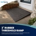 thumbnail image 2 of Silver Spring 3" Maximum Riser, Solid Rubber 3 Channel Threshold Ramp, Black, 2 of 5