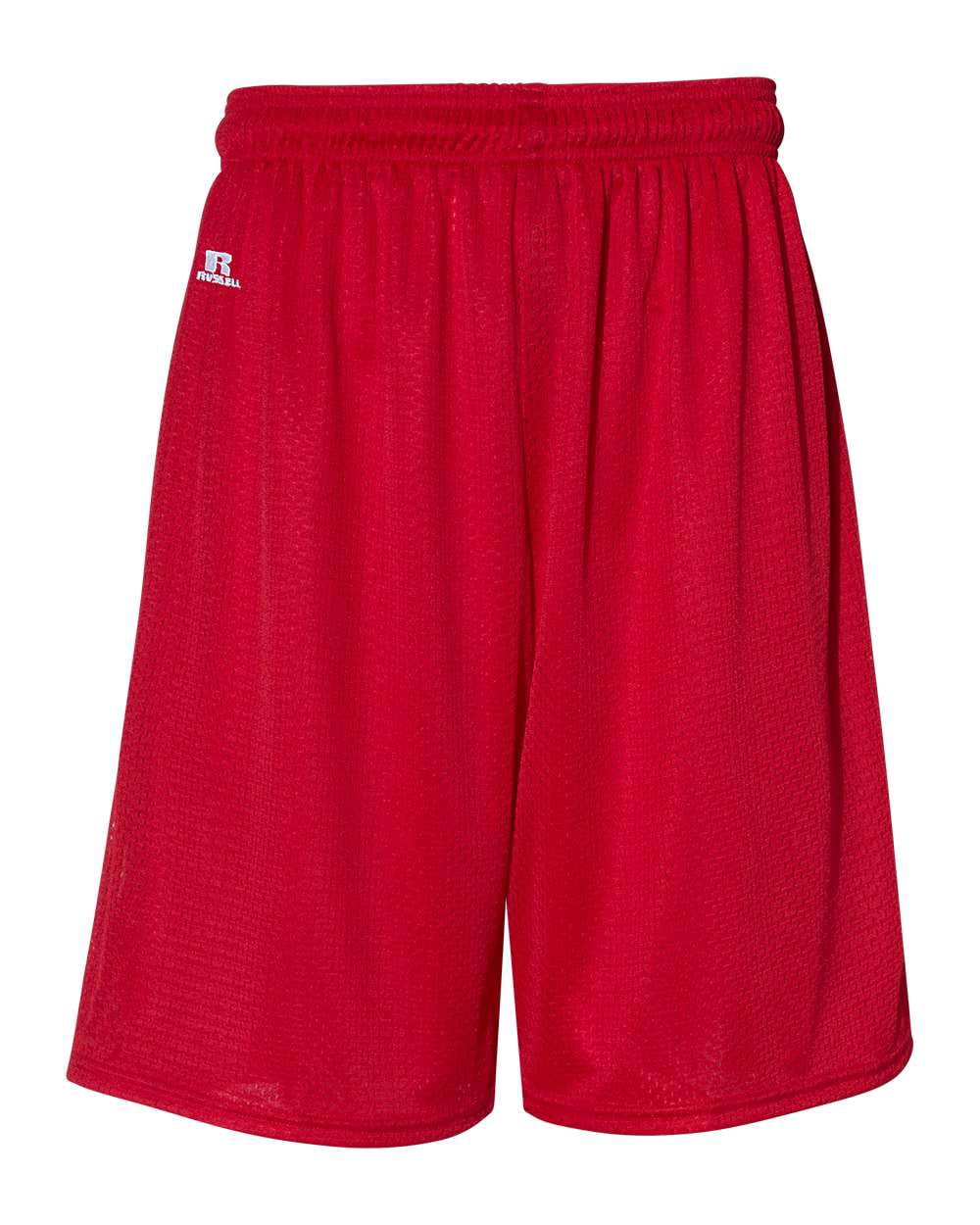 9 Dri-Power Tricot Mesh Shorts, 2XL, True Red