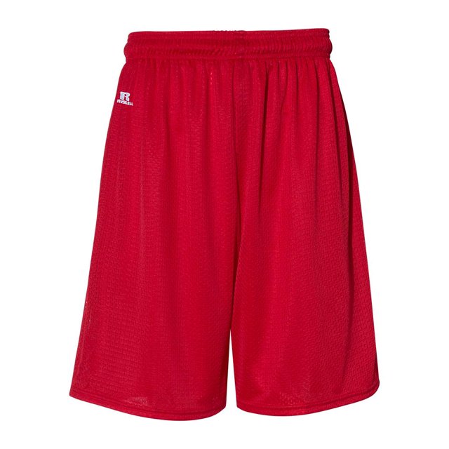9 Shorts en Maille Tricotée Dri-Power, 3TG, Rouge Vif