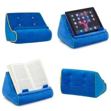 Book couch iPad Stand Tablet Stand Book Holder Reading Pillow Reading in Bed at Home Tablet Lap Rest cushion Fun Novelty gift Idea for Readers, Book Lovers Phones and eReaders (Blue)
