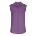 thumbnail image 3 of Cameland Débardeur Sport Sans Manches pour Homme, Mode Décontractée, Uni, Col Rabattu, Double Poche, 3 of 7