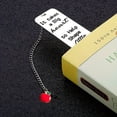 thumbnail image 2 of 2 Pcs Gadget Règle en Acier Inoxydable Signet Texte Inspirant Papeterie en Métal, 2 of 4