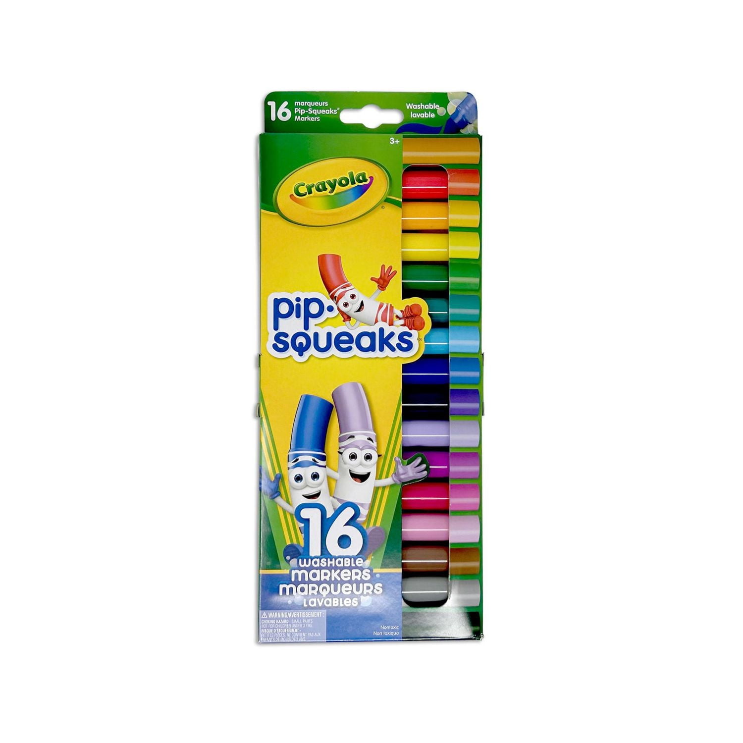 Crayola Pip-Squeaks Broad Line Washable Markers, 16 Count