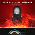 thumbnail image 4 of Graflsoa Unisex Winter Balaclava for Cycling, Hiking & Skiing - Adjustable Drawstring, Fleece-Lined, Windproof & Warm, Multifunctional Scarf & Hood, Available in Multiple Colors (TT-DT-07#), 4 of 6