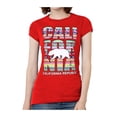thumbnail image 1 of T-Shirt Tribal à Manches Courtes pour Femmes California Republic - Rouge - Grand, 1 of 1