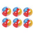 thumbnail image 2 of 6 Pcs Ballon de Plage Gonflable Coloré Été Plaisir Aquatique Jouer Ballon de Plage Ballon de Piscine Jouet pour Enfants (38 cm), 2 of 9