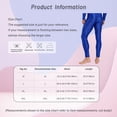 thumbnail image 5 of YUUMIN Men's Shiny Compression Pants Oil Glossy Stretchy Workout Sports Base Layer Trousers Light Purple L, 5 of 5