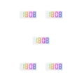 thumbnail image 3 of relayinert Colorful Digital Numbers For Easy Reading Large Display Screen Double Placement 8009D  WhiteOuter 5Set, 3 of 6