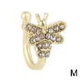 thumbnail image 1 of Jewelry Non-Piercing U-Shaped Nose Clip Micro-Inlaid Zircon Heart Fishtail Crown Nose Stud, 1 of 7