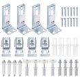 thumbnail image 1 of Unique Bargains Kit de Quincaillerie pour Porte Pliante 4 Pcs Inclut Pivot Supérieur et Inférieur, Support et Roue de Guidage Kit de Quincaillerie pour Porte de Placard, 1 of 6