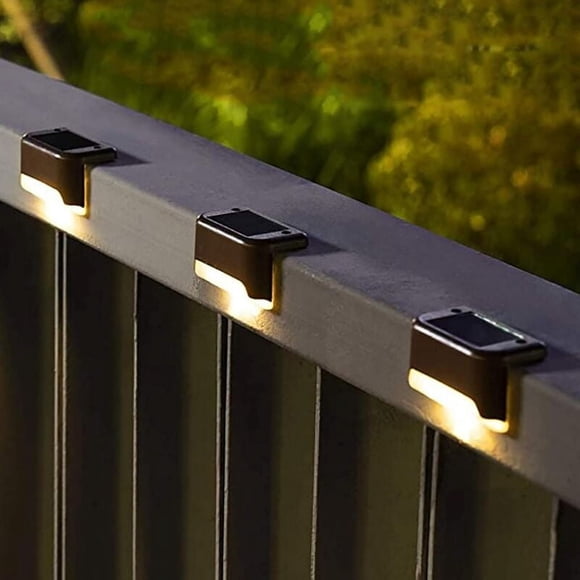 16 Pack Solar Deck Lights Outdoor, Solar Step Lights, Waterproof LED Solar Lights for Outdoor Stairs, Steps, Fences, Yard, Deck and Driveway (Warm White)